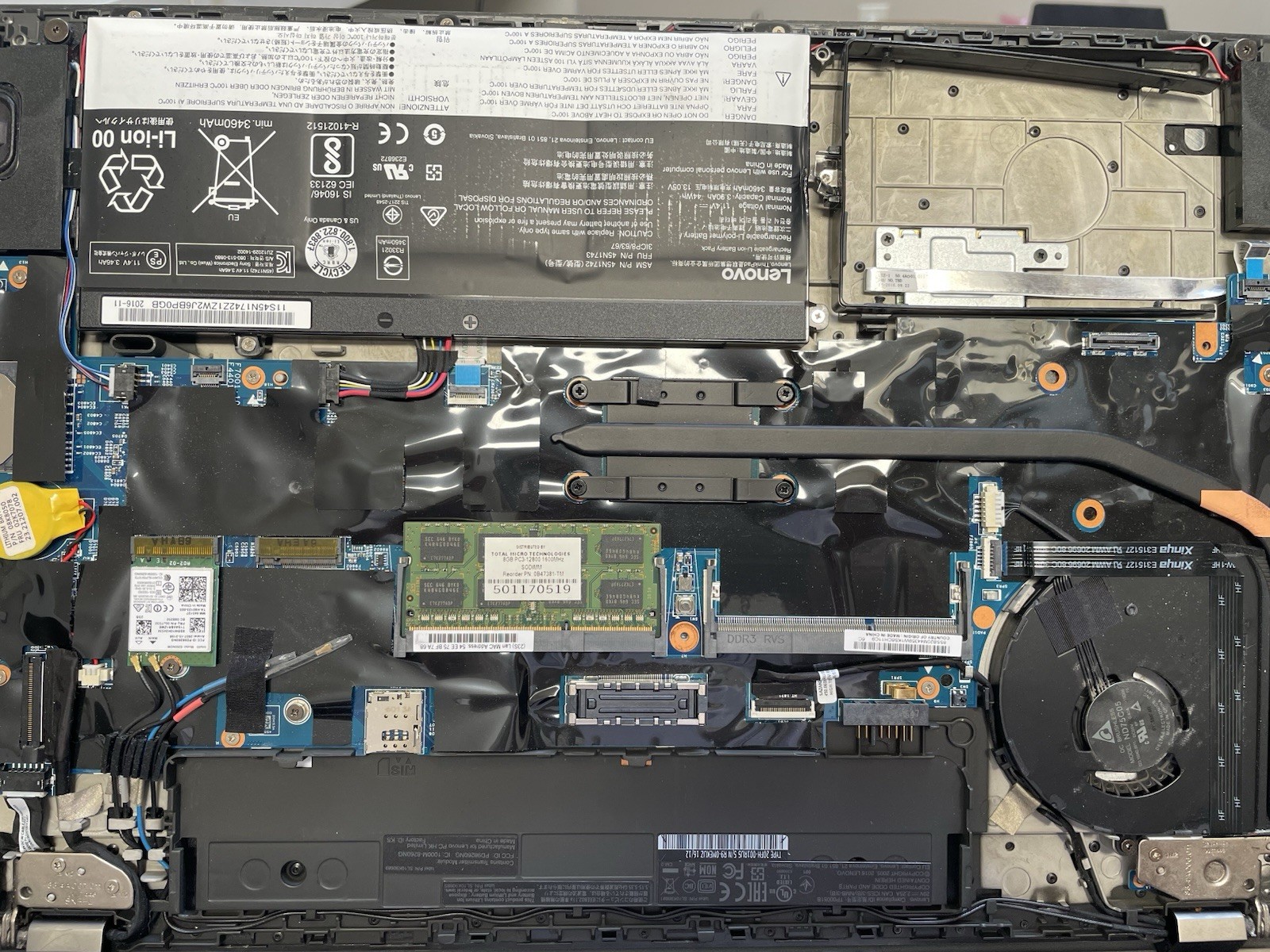 Lenovo ThinkPad T560, Intel Core i5-6300U @ 2.4GHz, 8GB RAM, NO SSD, WORKED