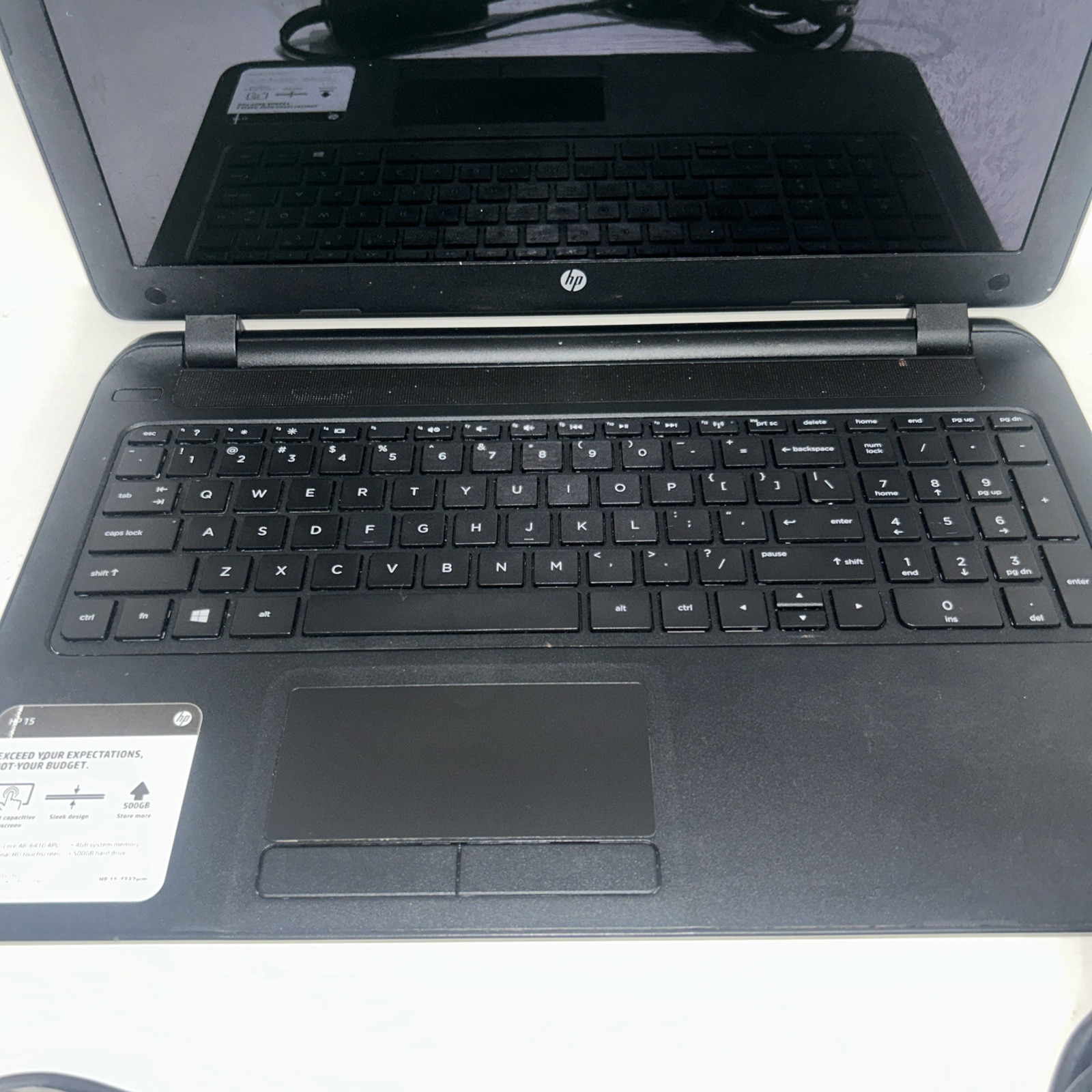 HP Notebook 15.6″ RTL8188EE Laptop 6GB Ram – Black NEEDS BATTERY USER LOCKED