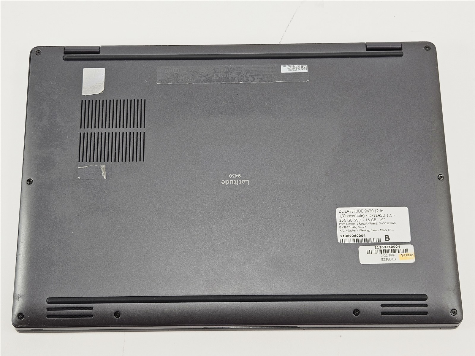 Dell Latitude 9430 16GB RAM 256GB SSD i5-1245U 14″ QHD Touch Graphite