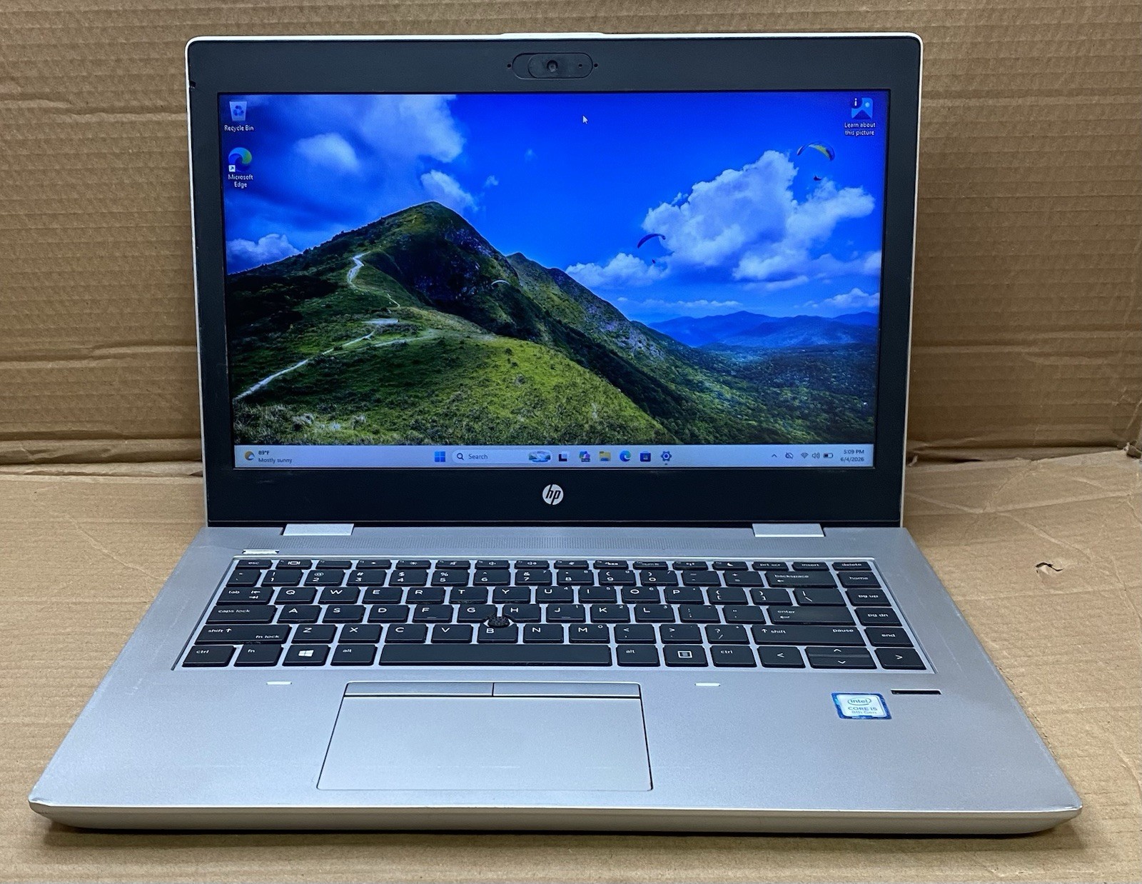 HP ProBook 640 G4 Core i5-8250U @ 1.60GHz 8GB RAM 256GB SSD Windows 11 Pro