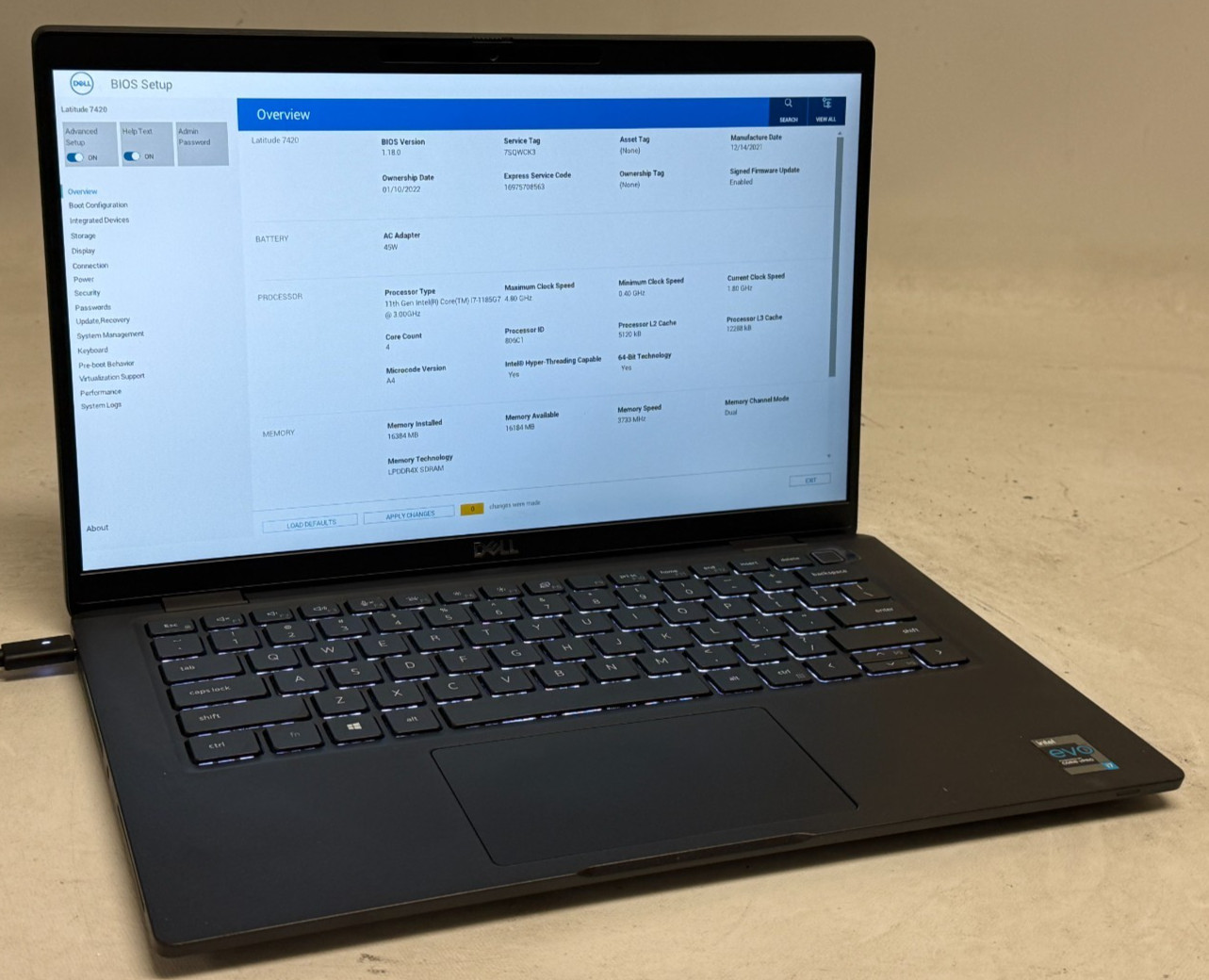 Dell Latitude 7420 14″ (i7-1185G7 3.0GHz – 16GB RAM – 512GB SSD – Win11Home)