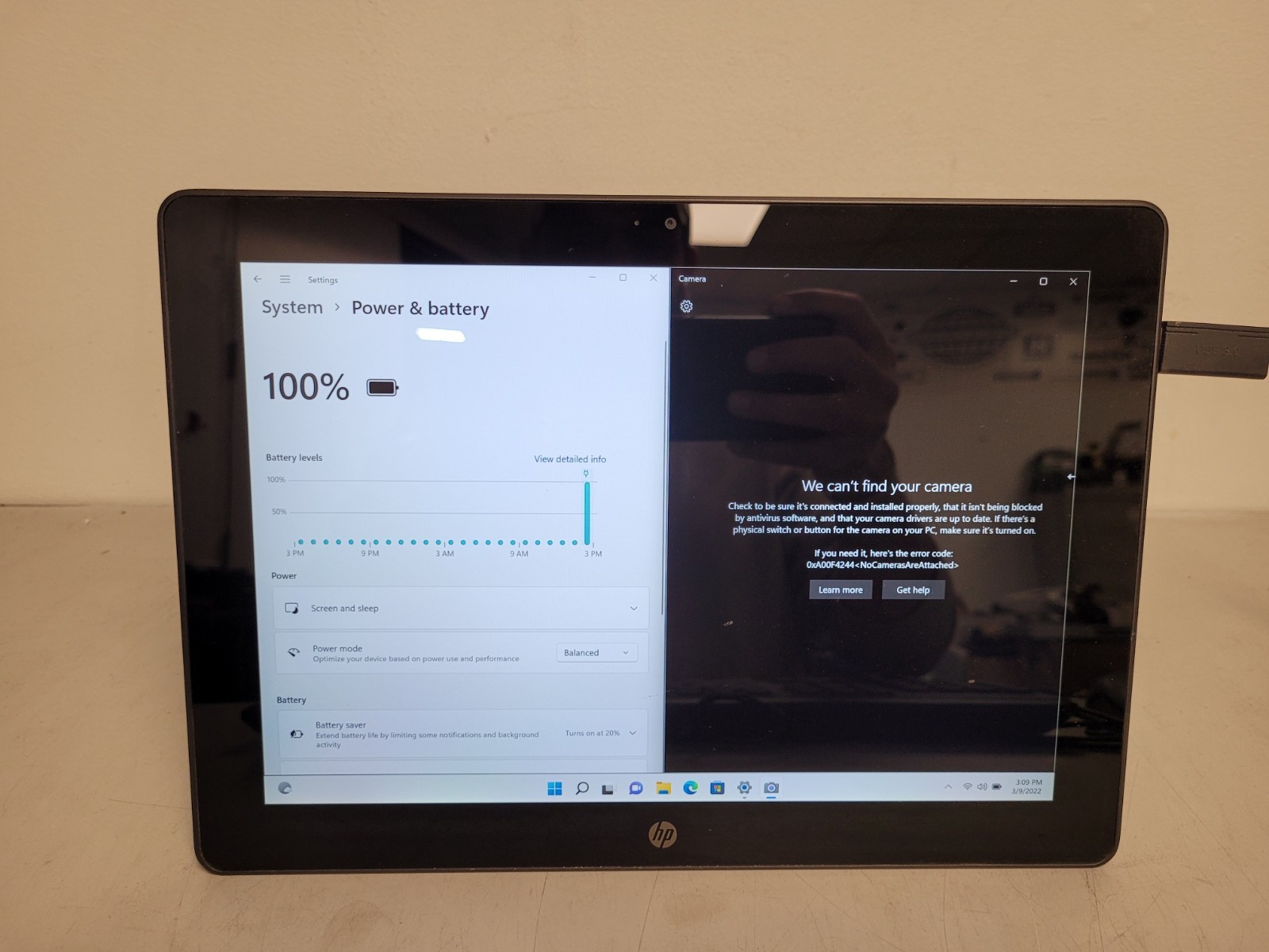 Hp pro x2 612 G2 tablet 12″touch m3-37Y30 1ghz 4gb ram 128gb ssd 5CG71902SZ