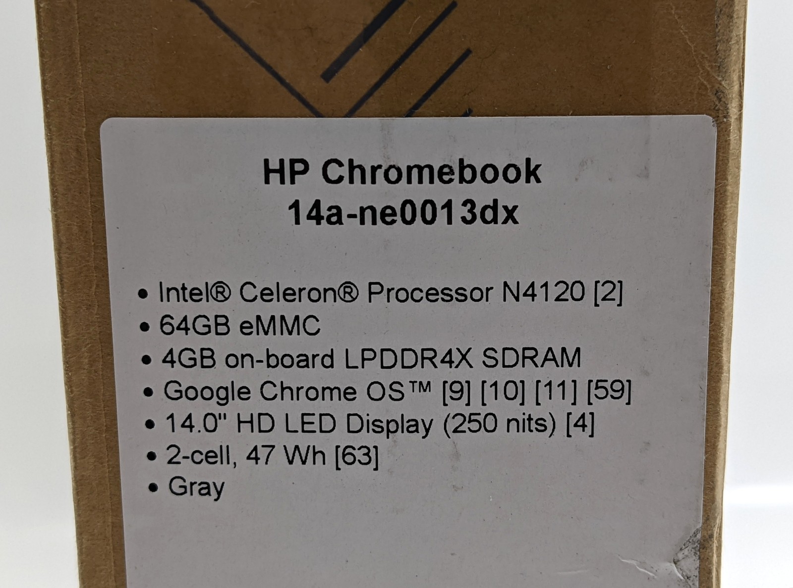 HP ChromeBook 14a-ne0013dx 14″ Celeron N4120 4GB DDR4 64GB eMMC Chrome OS