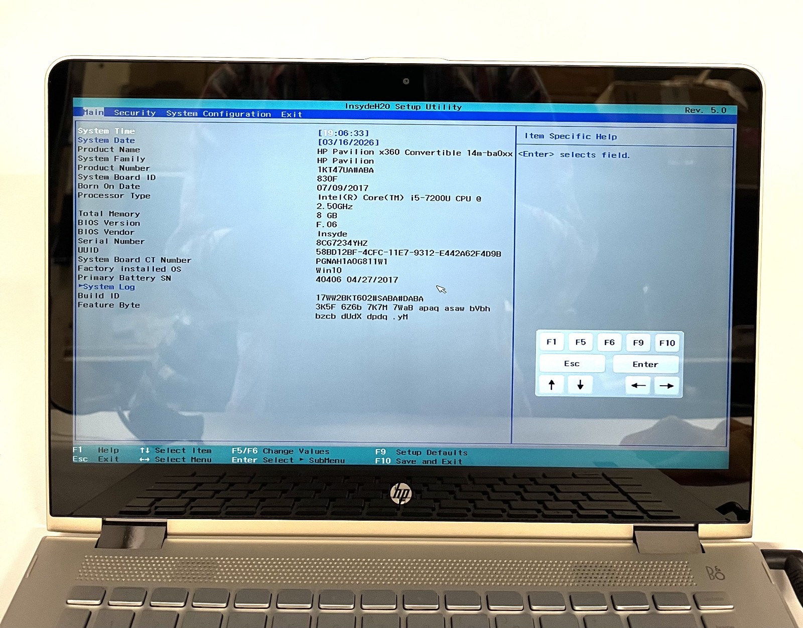 HP Pavilion x360 14m-ba0xx Touch i5-7200U 8GB RAM 128GB SSD 2-in-1 Laptop