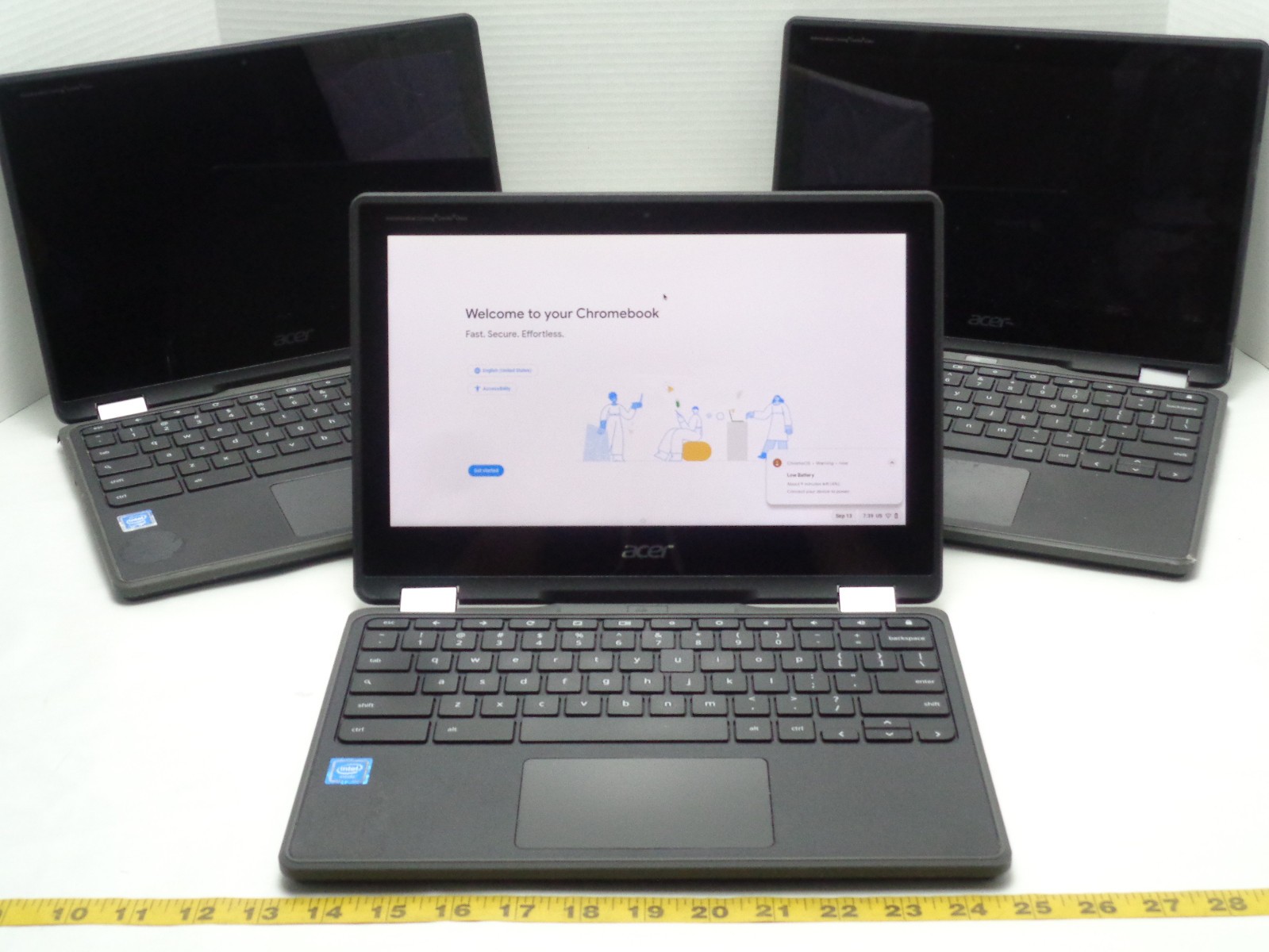 Lot of 3 Acer Chromebook Spin 11 Laptop Computers Touchscreen 2-in1 PARTS AS IS