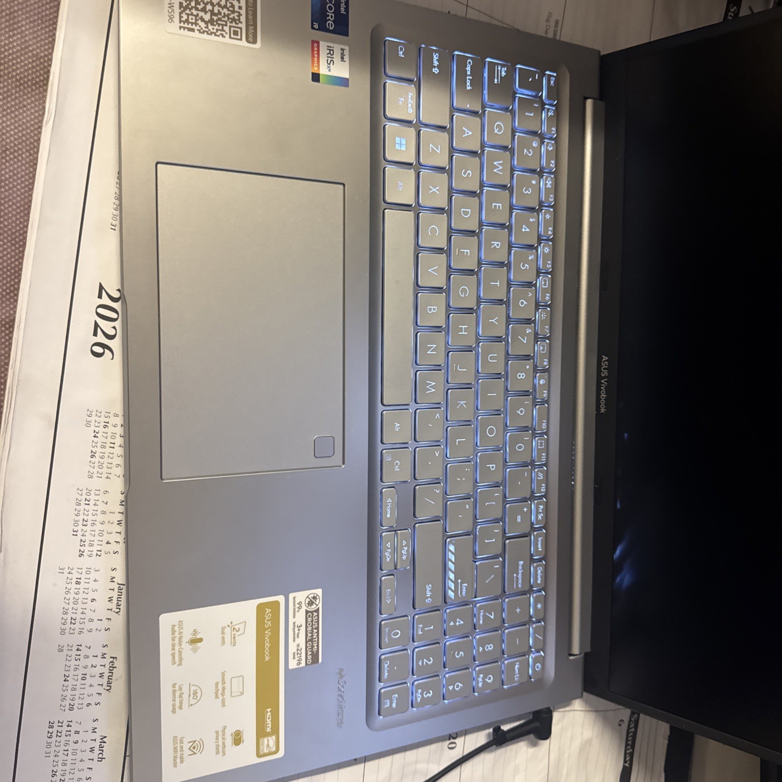ASUS Vivobook 16″ WUXGA Laptop, Intel® Core™ i9-13900H, 16GB RAM, F1605VA-WS96