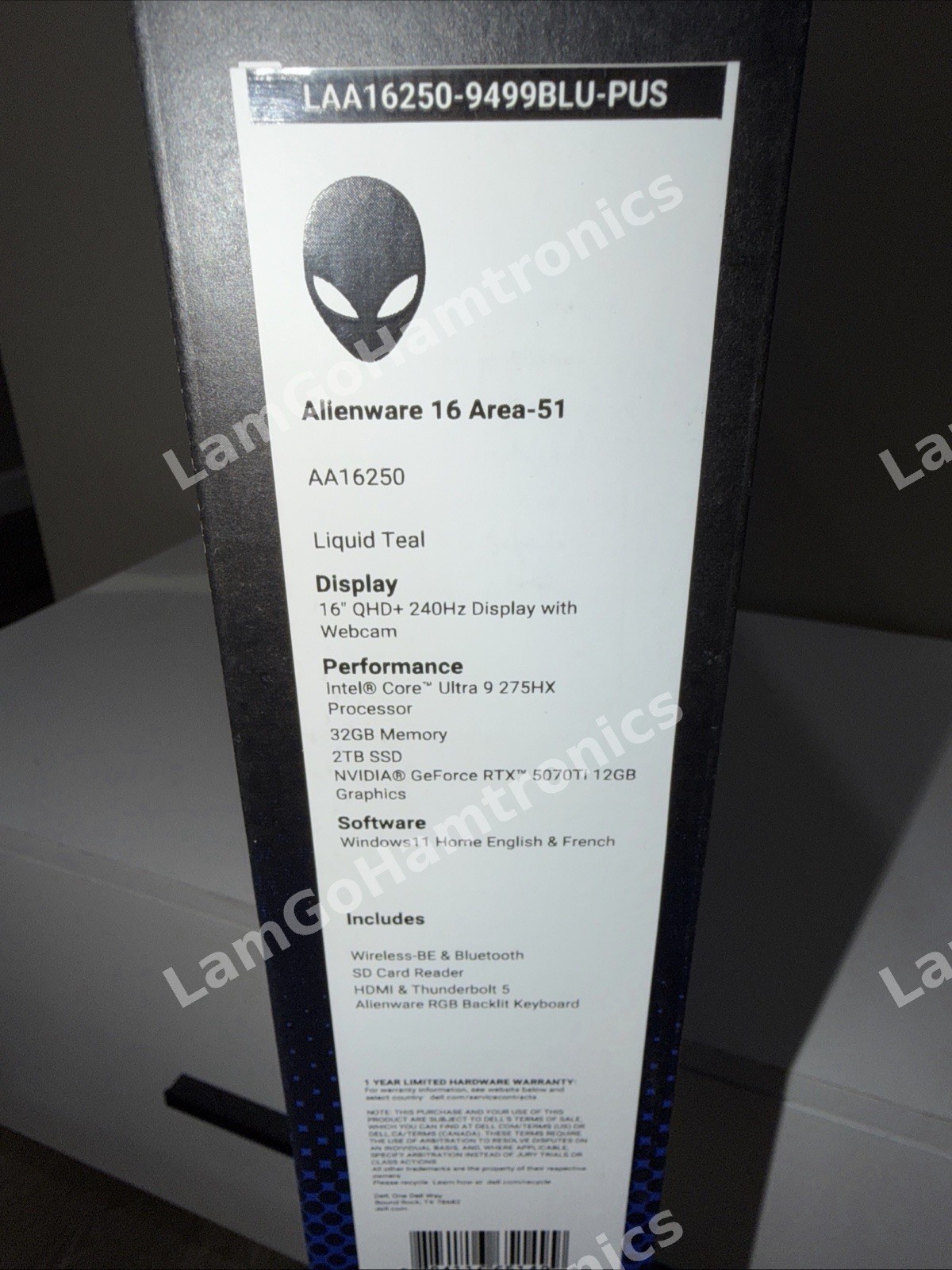 🔥 NEW Dell Alienware 16 Area-51 RTX 5070 Ti 32GB 2TB 240Hz Laptop