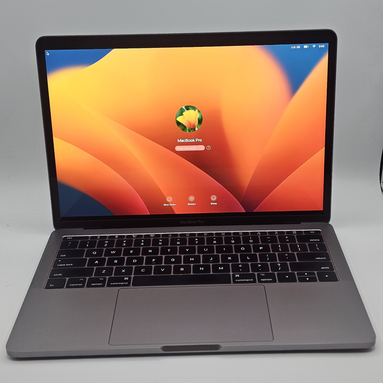 Apple MacBook Pro 13″ 2017 i5 2.3GHz 16GB RAM 256GB SSD Space Gray A1708 Ventura