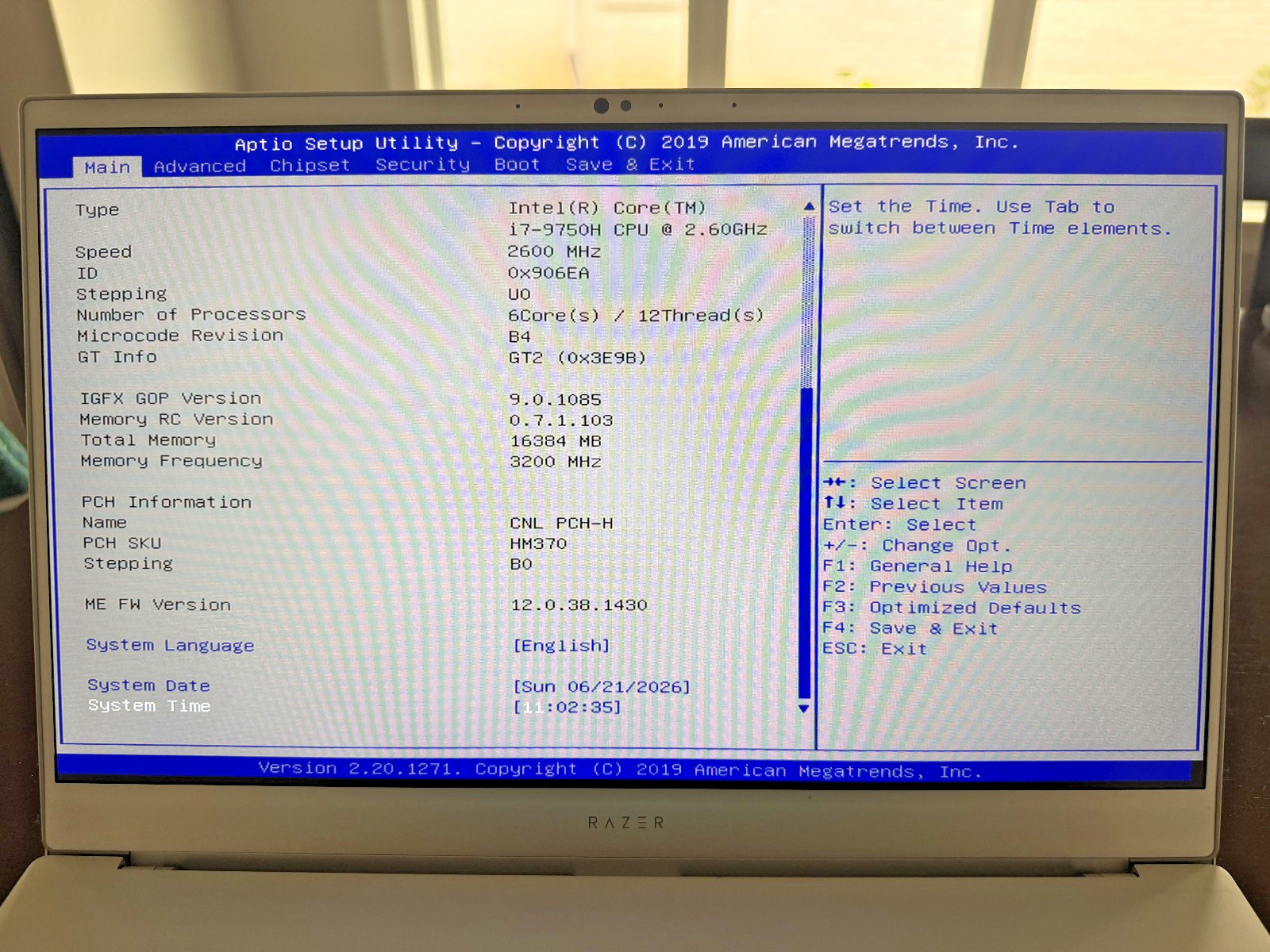 Razor Blade 15 Advanced Core i7 9750H 15.6in. Gaming Laptop PARTS ONLY