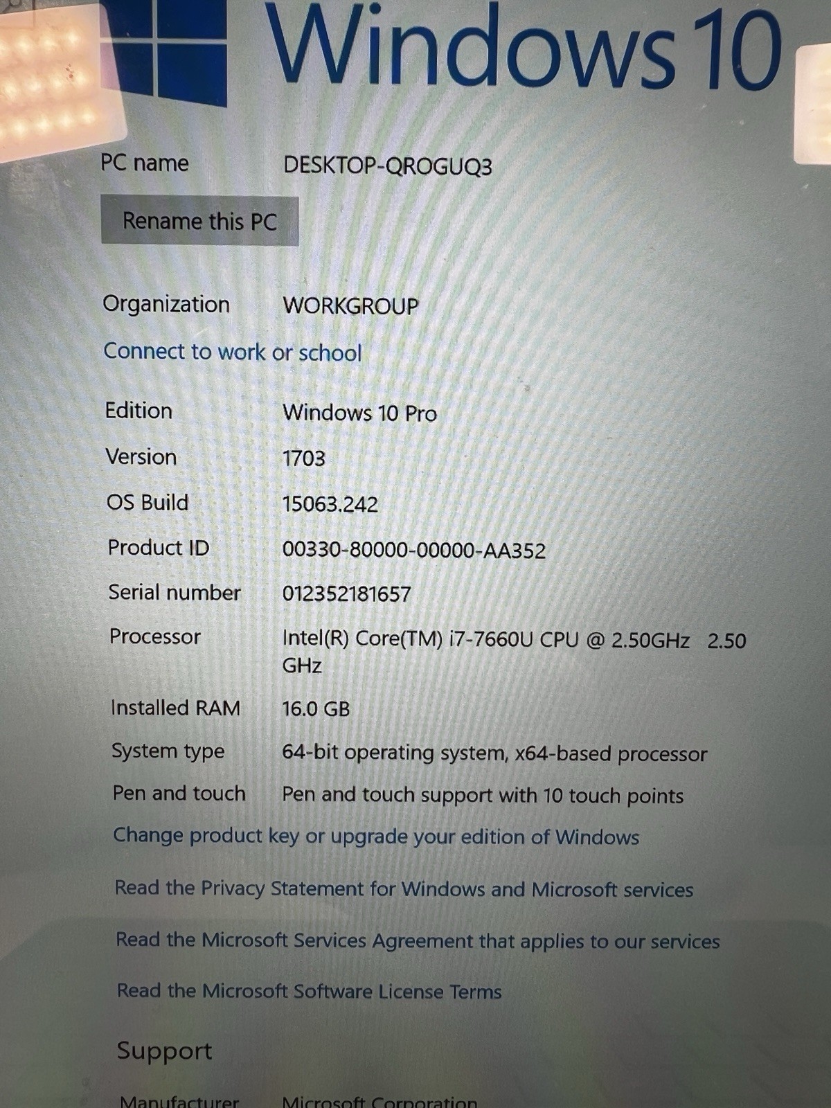 Microsoft Surface Laptop 13.5” (512 GB, Intel Core i7 7th Gen., 16 GB) -…