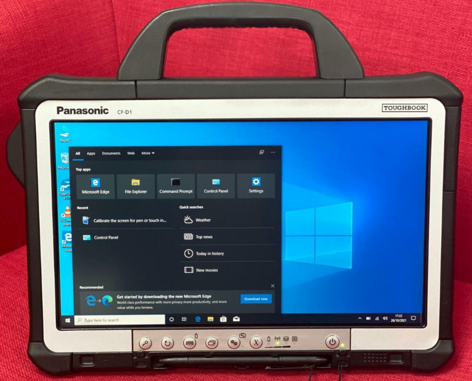JOBLOT OF 5 PANASONIC MK3 TOUGHBOOK CF-D1 4GB 1TB SSD CORE i5 6TH GENERATION
