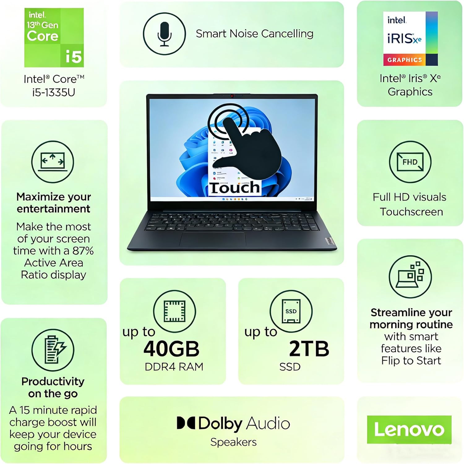 2026 Premium Business & Student Laptop, 15.6″ Touchscreen with Microsoft 365, In