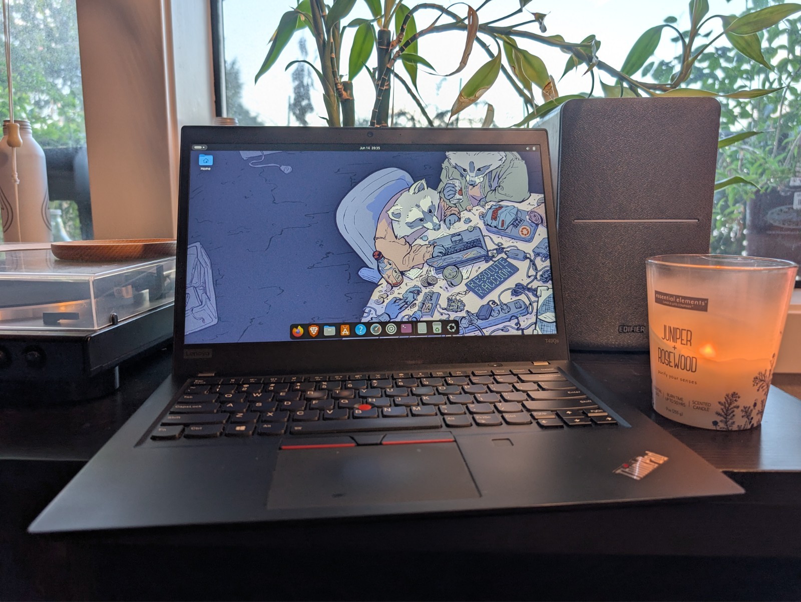 Dual Boot Win/Linux Lenovo Thinkpad t490s Laptop: i5+8gb+512gb. w/ Power adapter