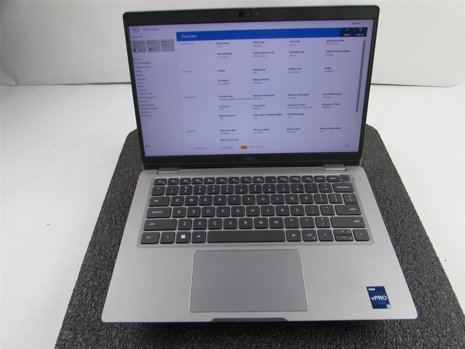 DELL LATITUDE 5330 FHD TOUCHSCREEN I5-1245U 10 CORE 512GB SSD 16GB RAM NO O.S