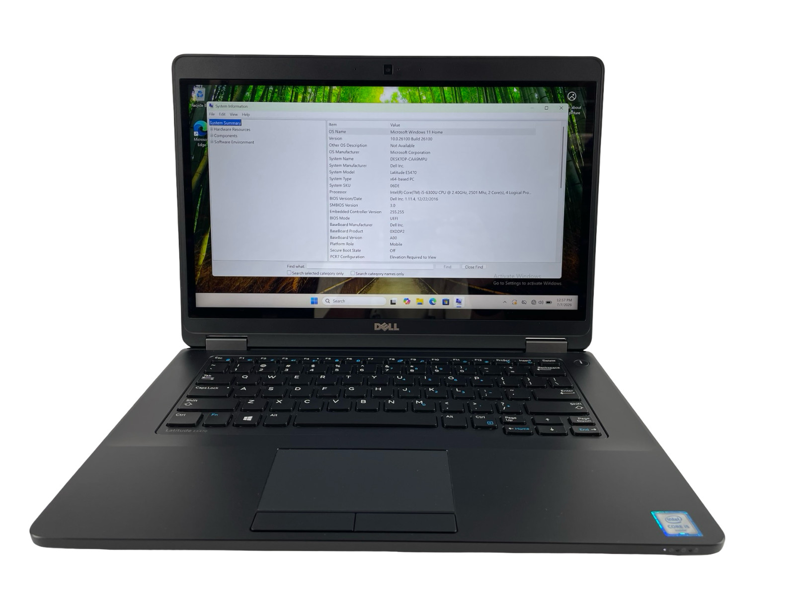 Dell Latitude E5470 i5-6300U 2.40GHz 8GB RAM 256GB SSD WIN 11 W/OUT AC,TOUCH