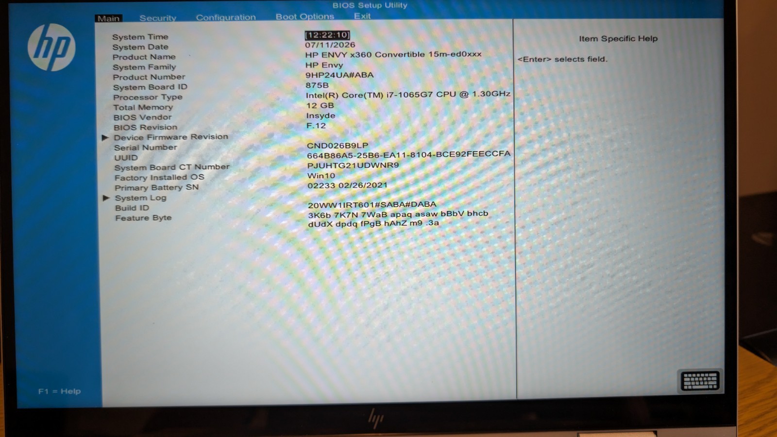 HP Envy x360 15m-ed0023dx 15.6 in FHD 2-in-1 Touch i7-1065G7 12GB RAM 512GB SSD