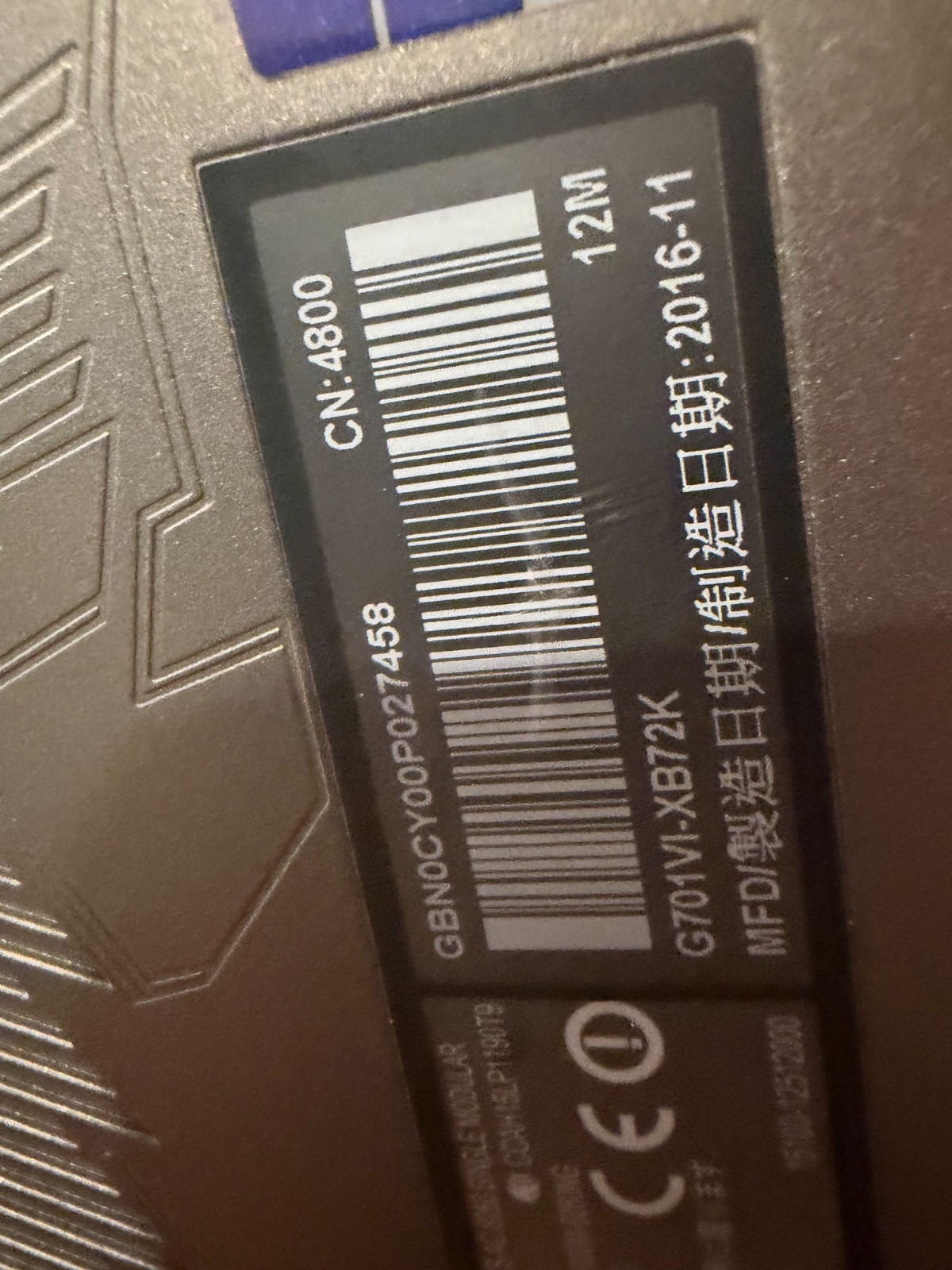 ASUS ROG G752VS-XB72K GAMING LAPTOP
