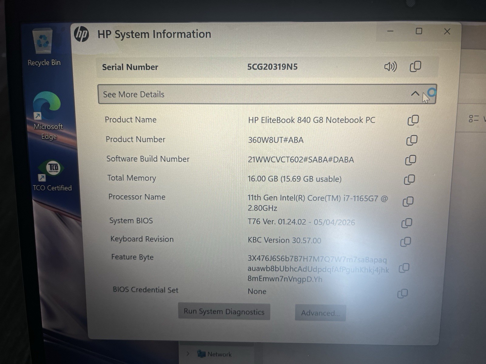HP Elitebook 840 G8 i7-11651G7 2.8GHz 16 GB RAM 512 GB 360W8UT GRADE B READ