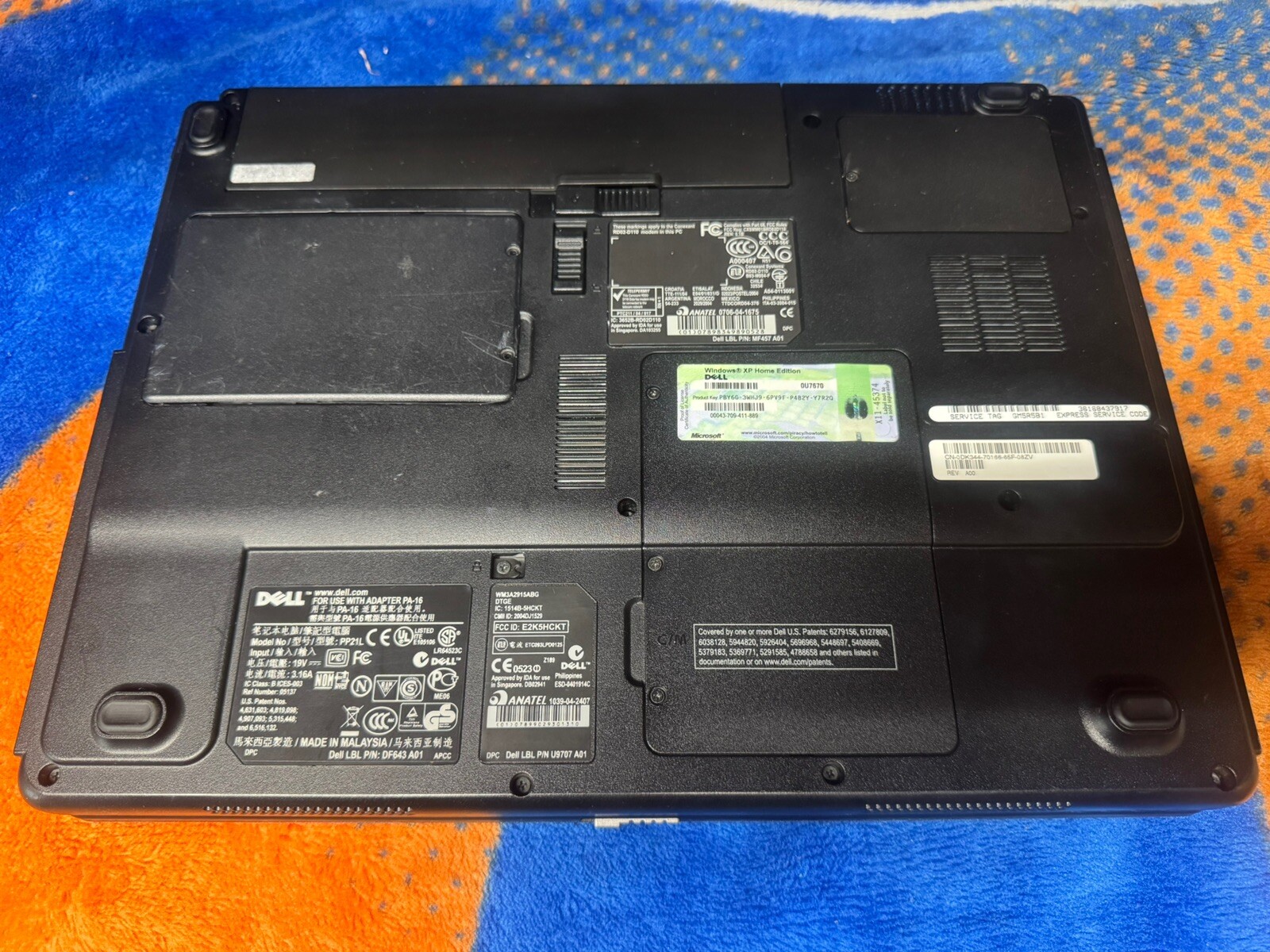 Dell Inspiron B130 Laptop, Win10Home,Centrino 1.80Ghz, 60GB, 2GB, DVD/CDRW, WiFi