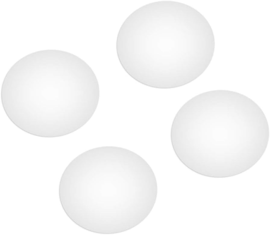 4 Pcs White Silicone Feet for MacBook Pro/Air – 0.59 Inch Diameter