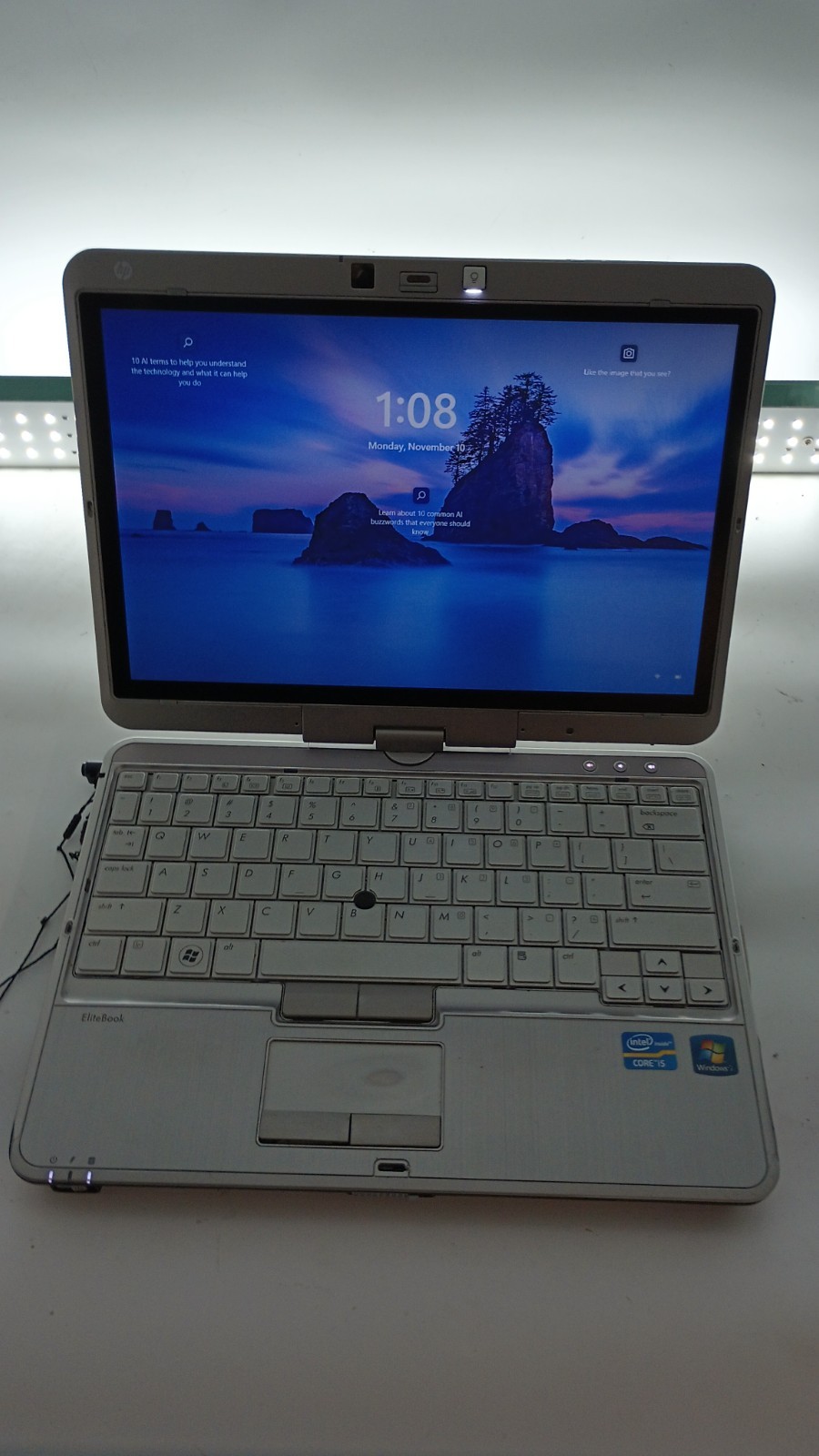 E001 EliteBook 2760p 2in1 w/charger&Stylus.i5-2520M.8GB.320GB HDD.12″Touch.W11