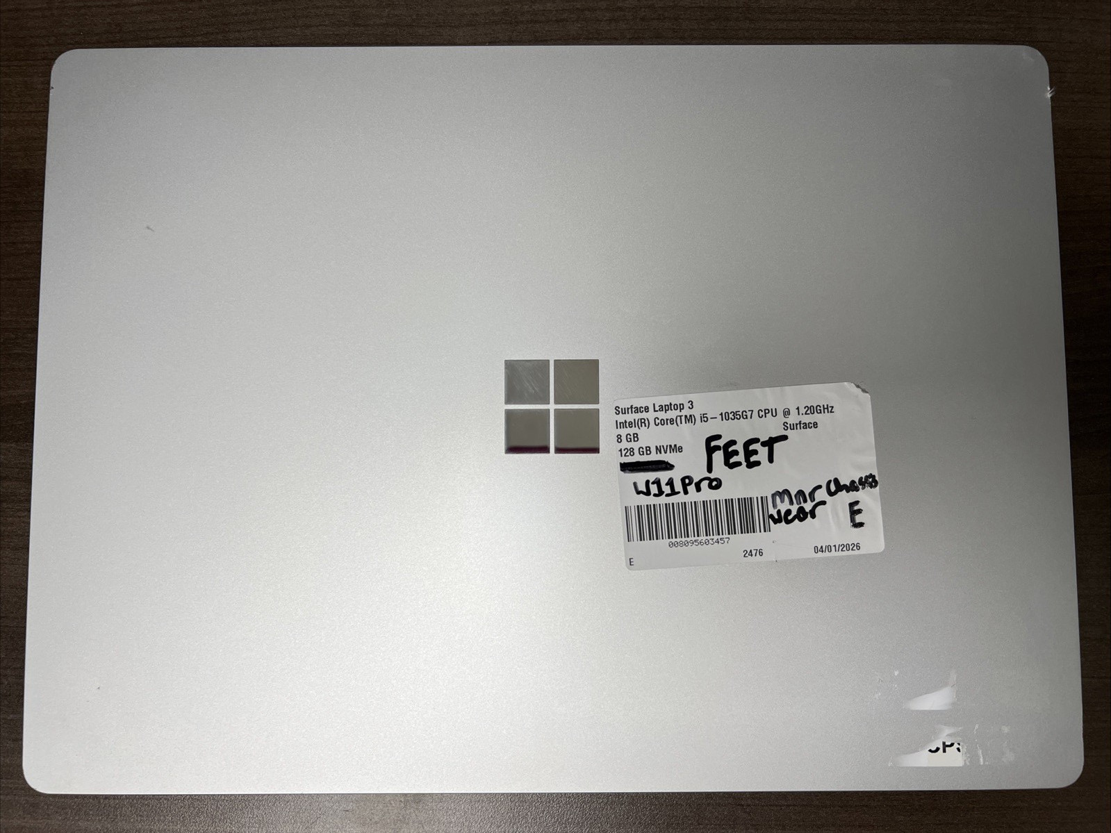 Microsoft Surface Laptop 3 i5-1035G7 8GB RAM 128GB NVMe