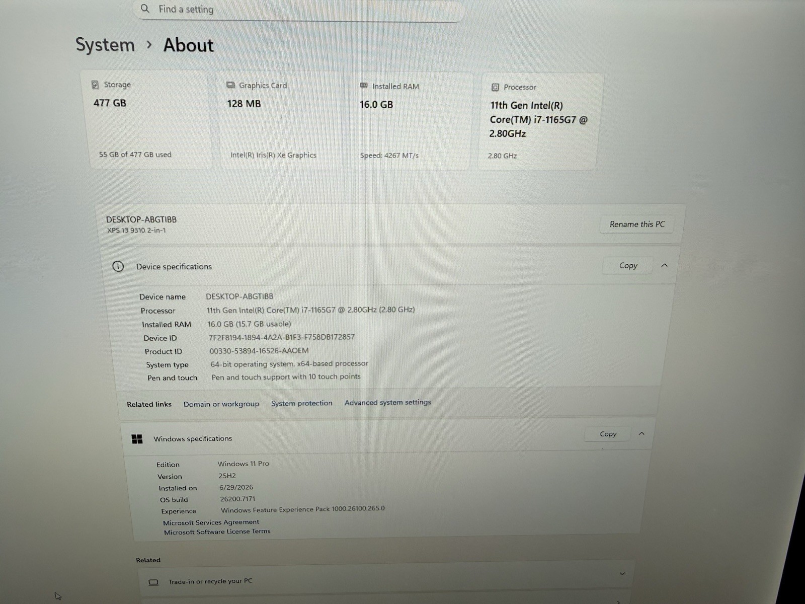 Dell XPS 13 9310 2-in1, i7-1270P, 16GB, 512GB, Win 11 Pro, Great, Touchscreen
