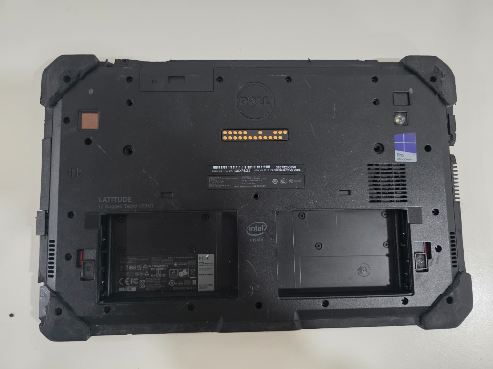 Dell Latitude 12 Rugged Tablet 7202 Intel Core M-5Y71 CPU 8GB 128GB M.2 Win10 En