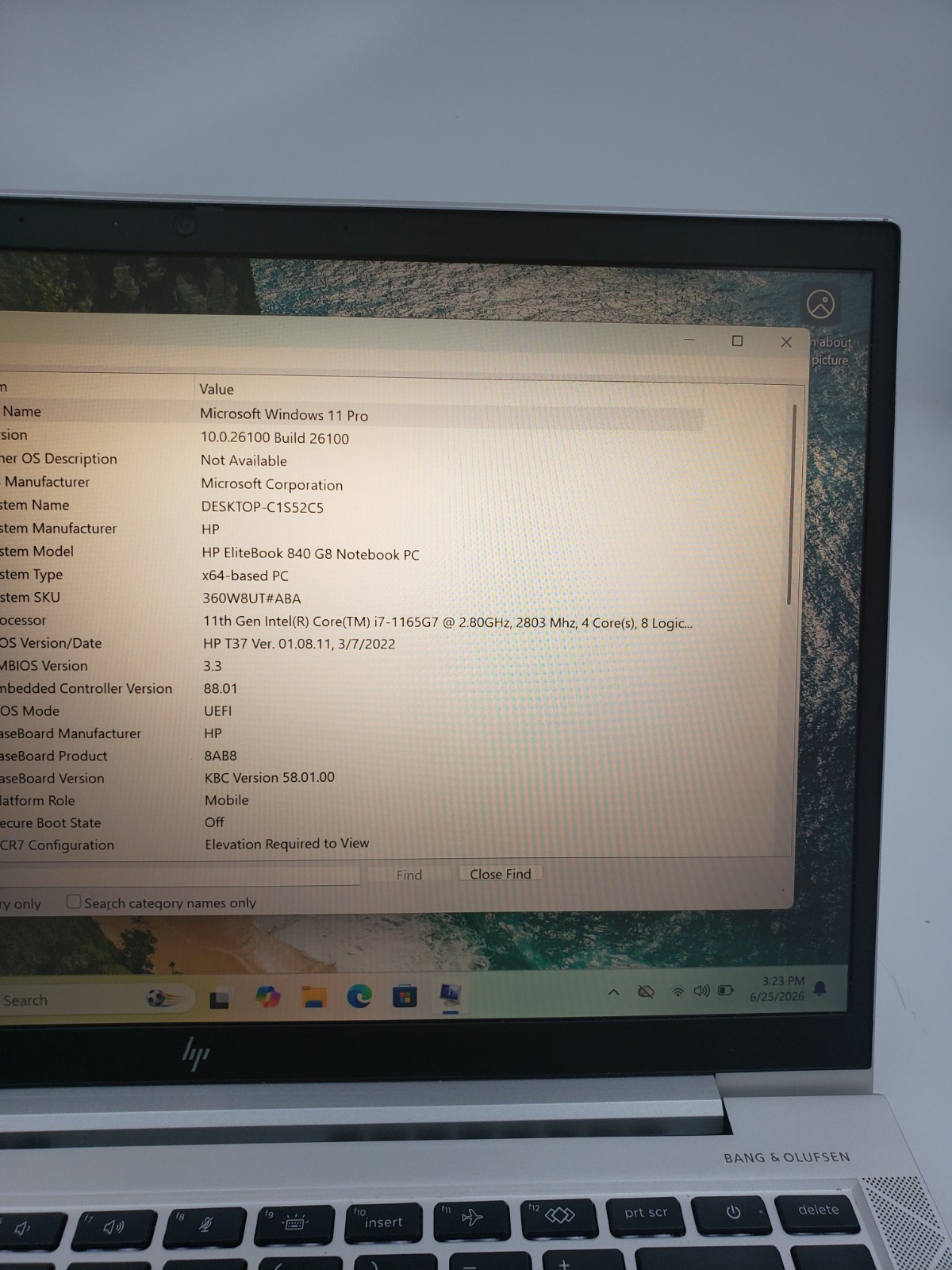 HP EliteBook 840 G8 i7-1165G7 2.80GHz 16GB Ram 512GB SSD Win 11 Pro