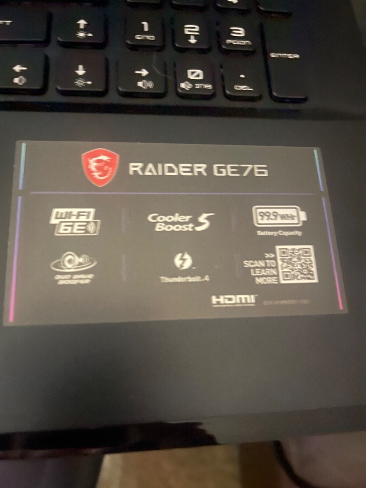 MSI Raider GE76 12UE-871 17.3″ (1TB SSD, Intel Core i9-12900H, 1.80GHz, 16GB…