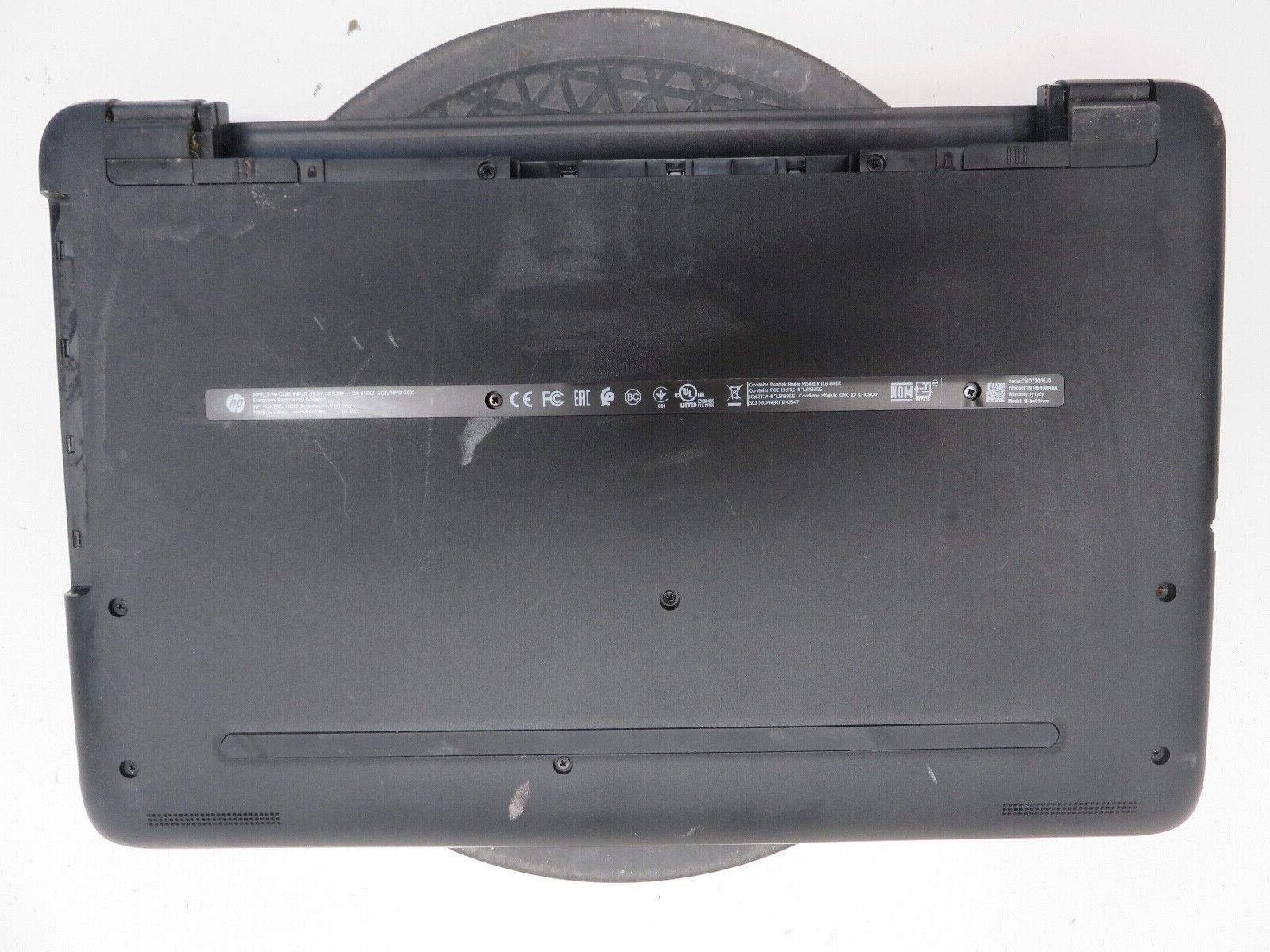 HP 15-ba015wm Laptop AMD E2-7110 4 GB NO HDD No Batt