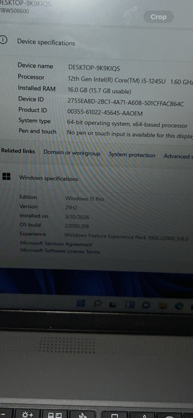 Lenovo ThinkPad T16 Gen 2 i5-1245U @ 1.60GHz, 16GB Ram, 512GB SSD Win. 11 Pro