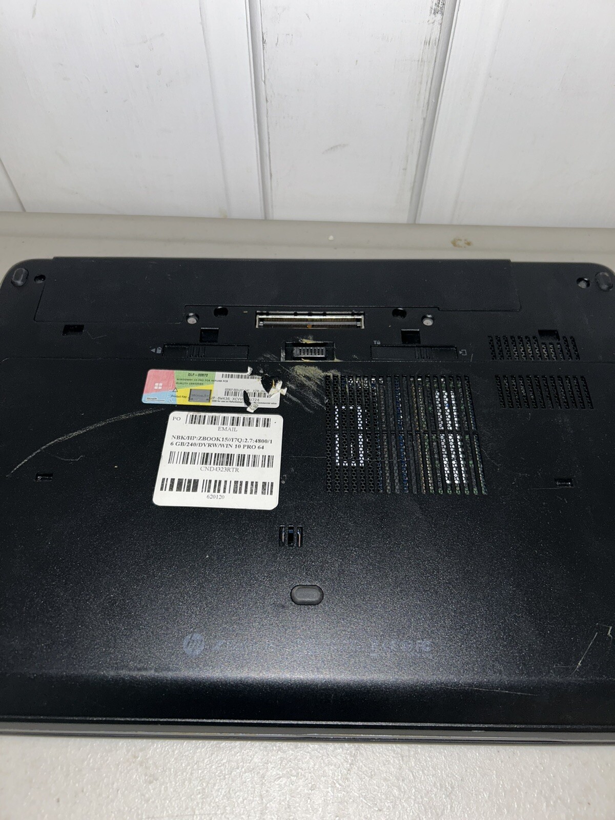 HP ZBook 15, HP Laptop, Windows 10 Pro, HP ZBook 15, 17Q:2.7:4800, READ PARTS