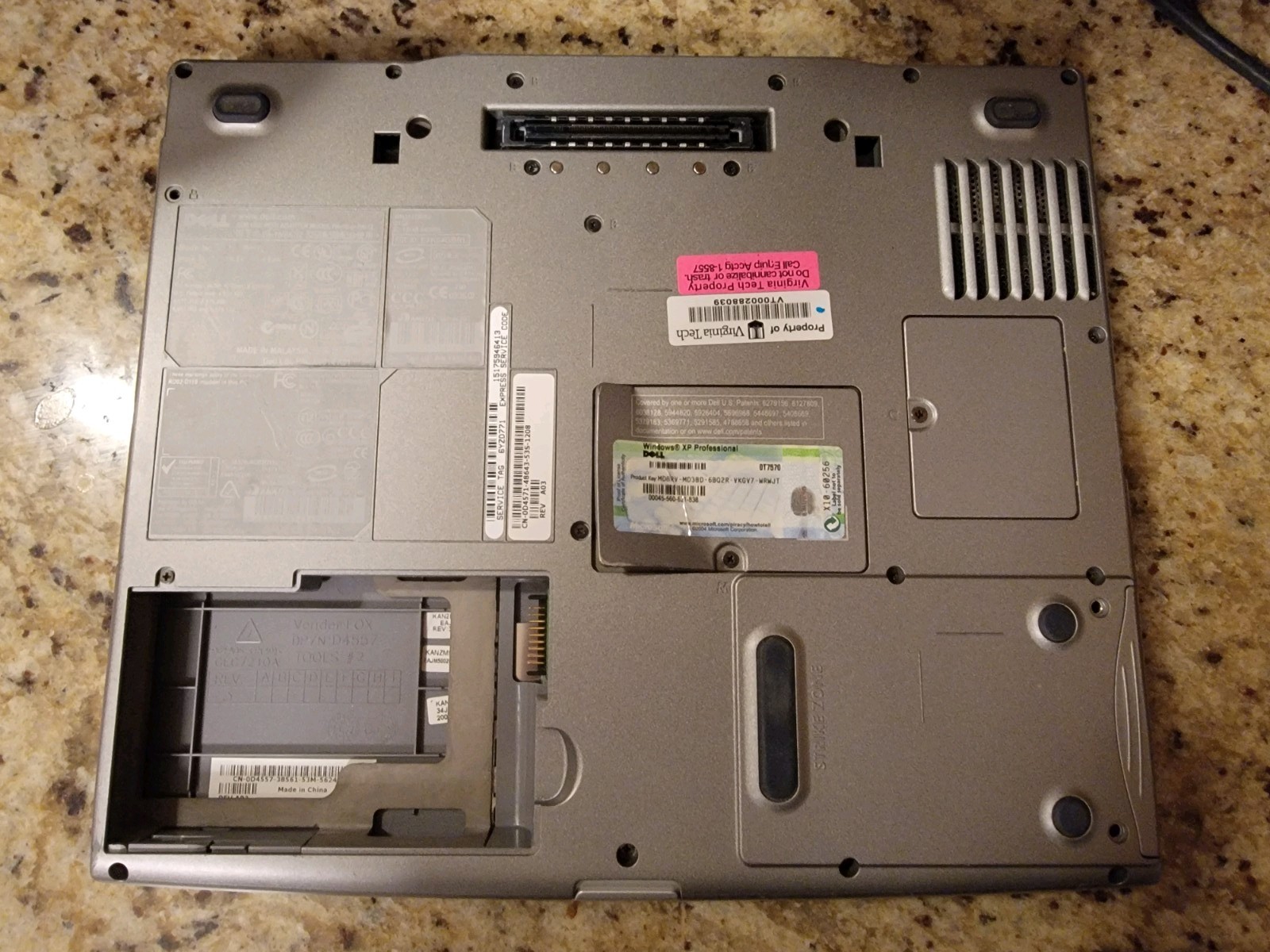 Dell Latitude D610 Laptop Windows XP No Battery