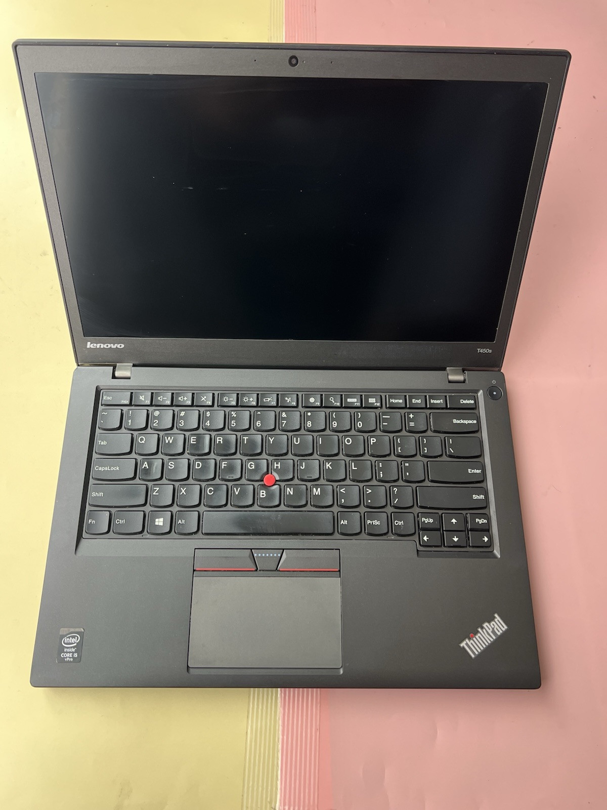 LENOVO THINKPAD T450s vPro Core i5-5300U 8GB RAM 0GB HDD WEBCAM PARTS OR REPAIRS