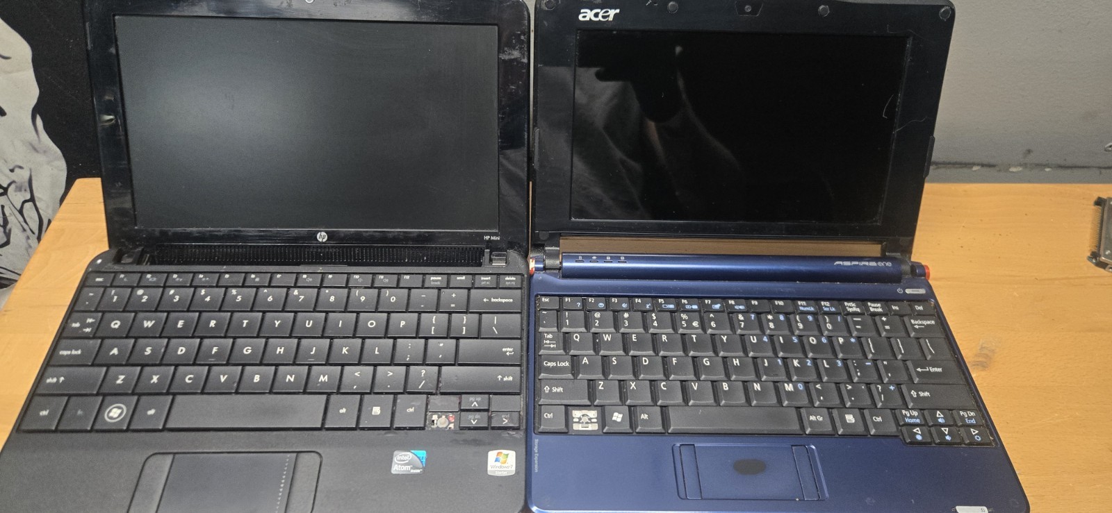 “Lot of 3 Mini Laptops HP Mini 110 Acer Aspire One ZG5 Chromebook CB3-111 Untest